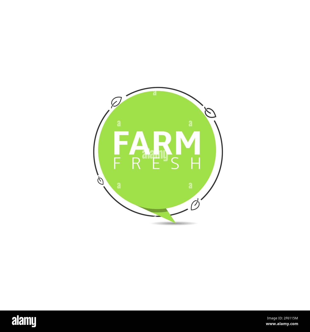 Bannière ferme fraîche Illustration de Vecteur