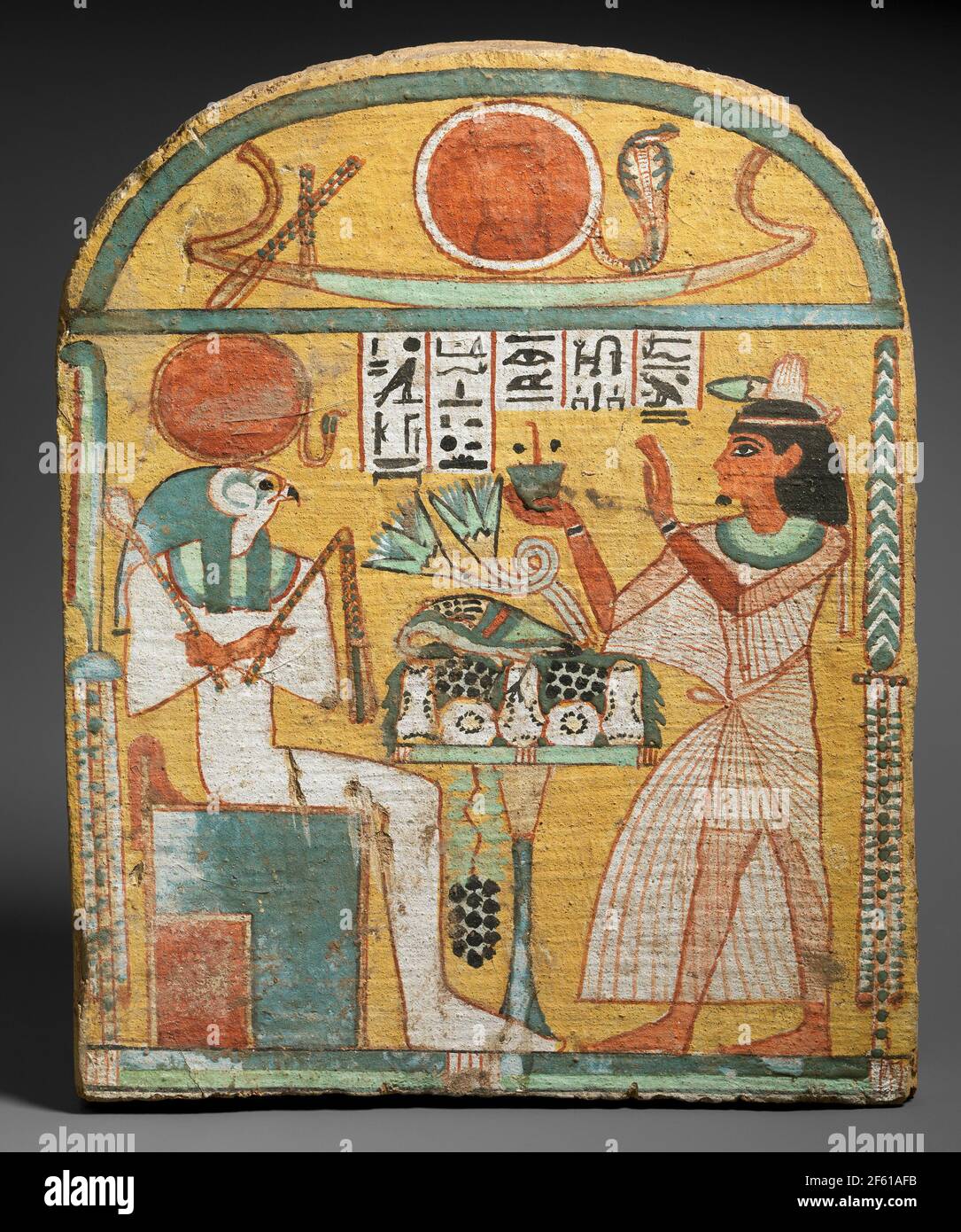 Le funéraire Stela d'Aafenmut Banque D'Images