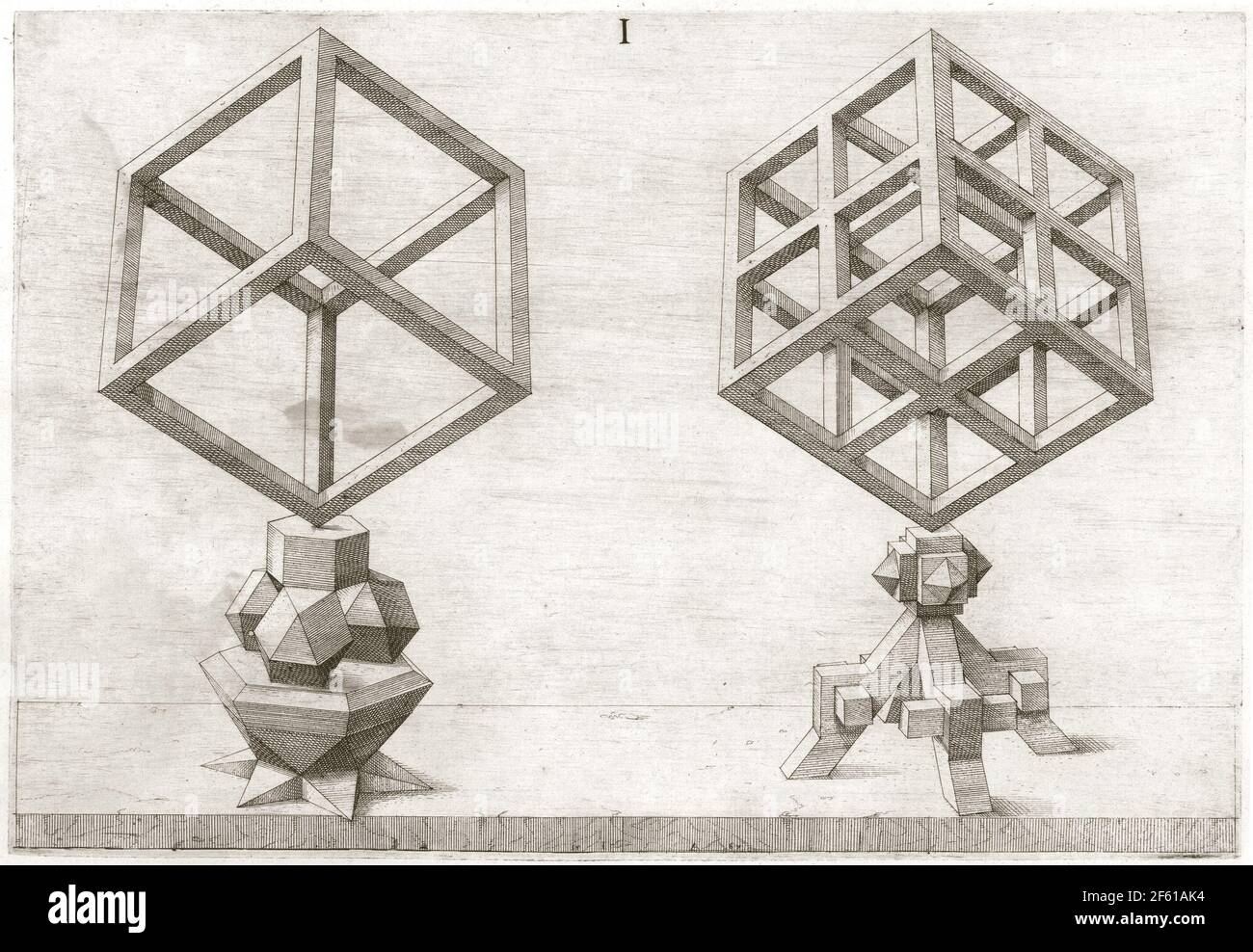 Variations polyédriques sur les solides platoniques Banque D'Images
