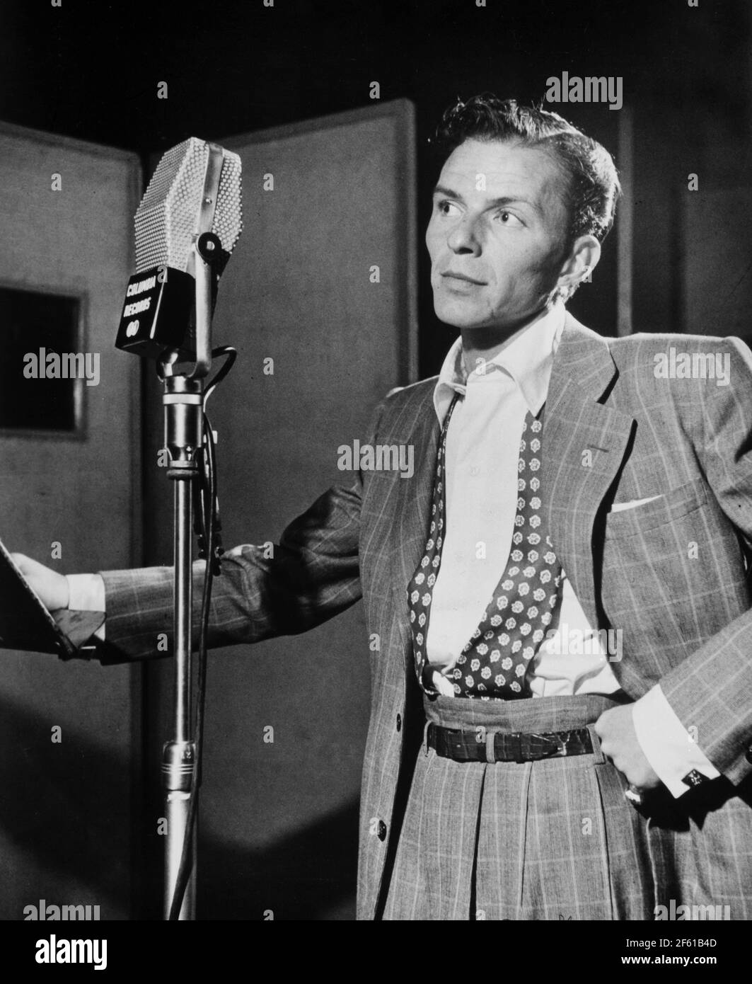 Frank Sinatra, chanteur et acteur américain Banque D'Images