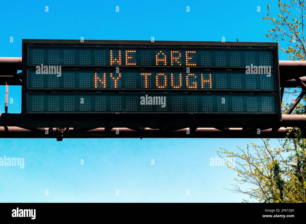 « nous sommes New York dur » Banque D'Images