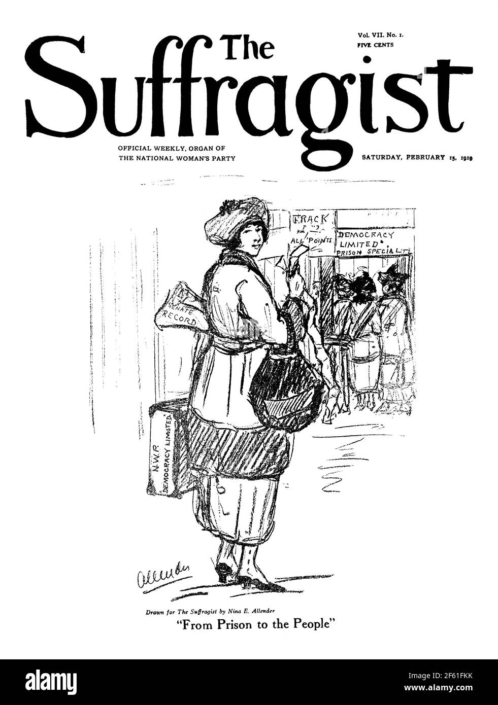 Le Suffragist, 1919 Banque D'Images