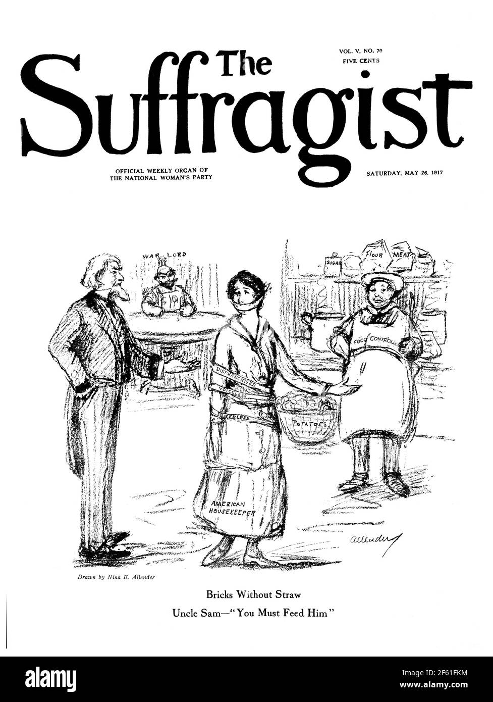 Le Suffragist, 1917 Banque D'Images