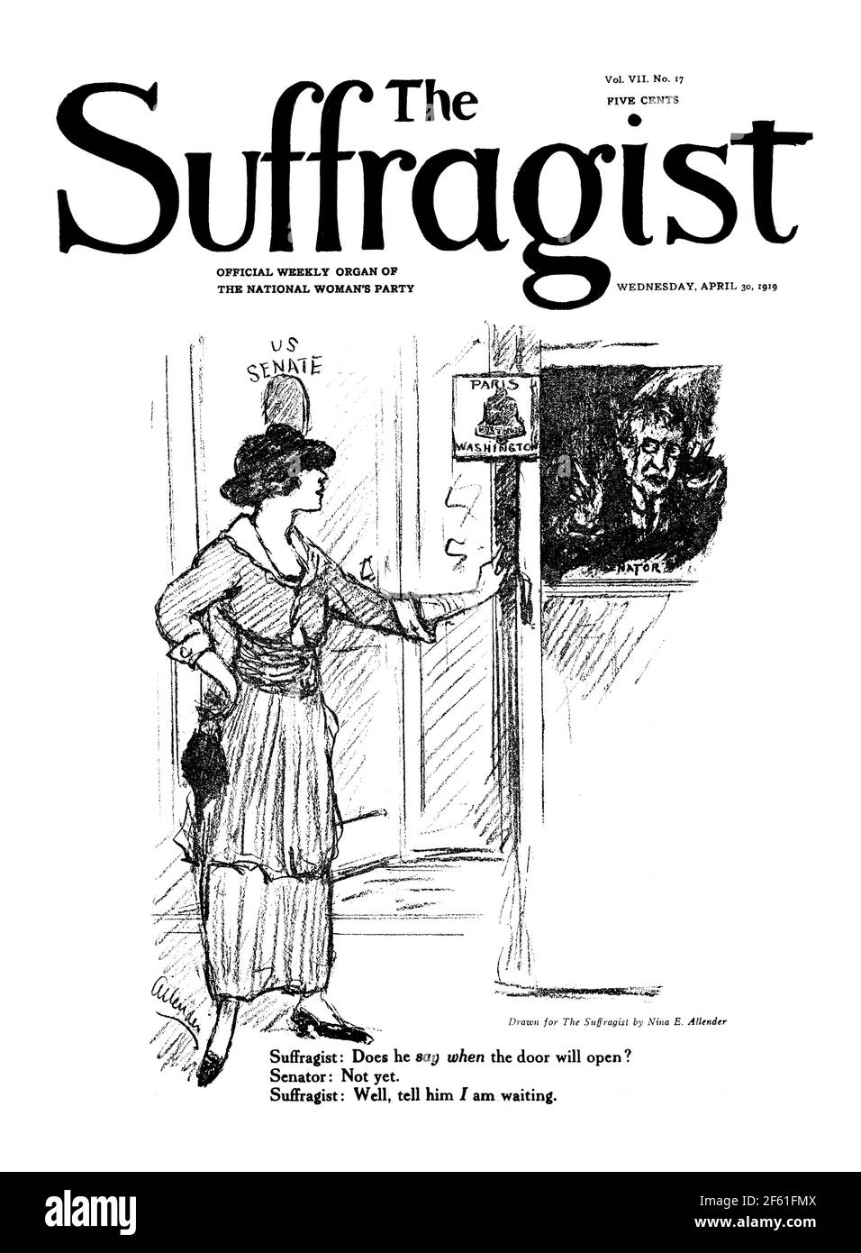 Le Suffragist, 1919 Banque D'Images