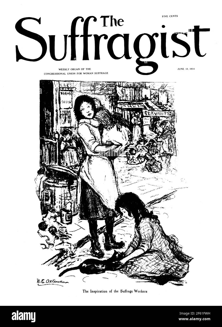Le Suffragist, 1914 Banque D'Images
