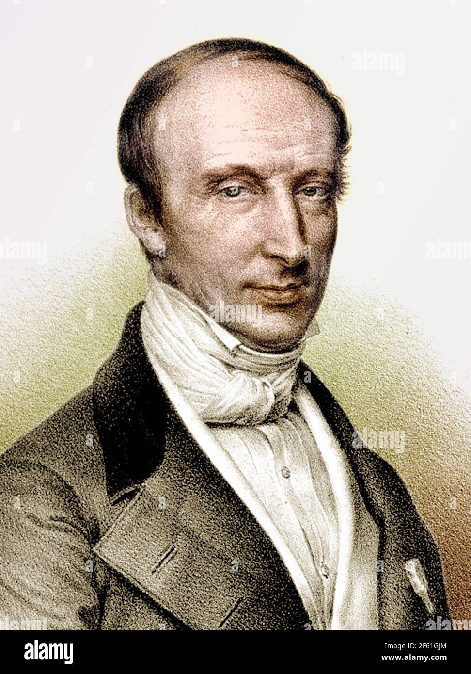 Augustin-Louis Cauchy, mathématicien français Banque D'Images