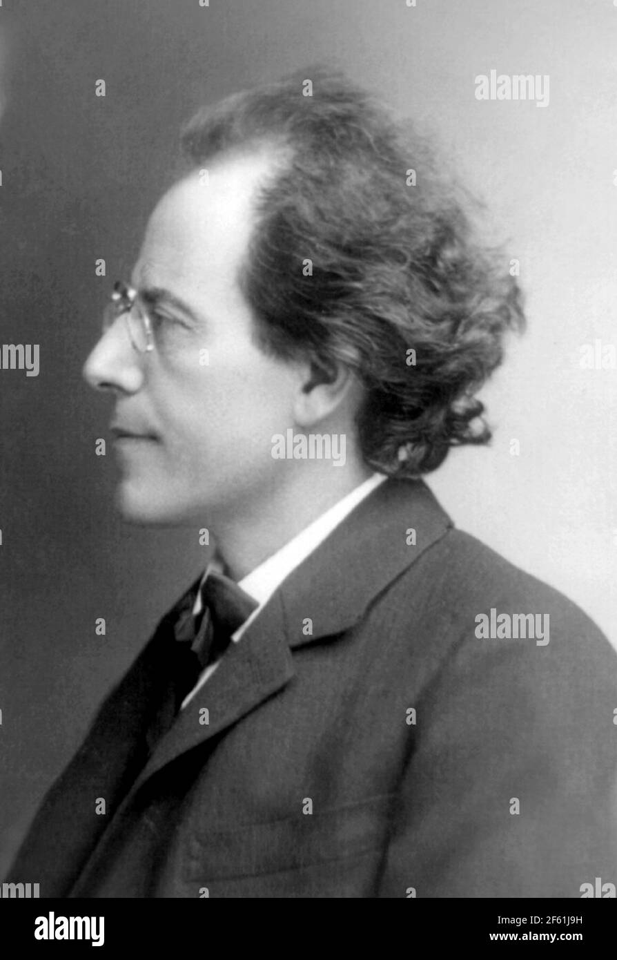 Gustav Mahler, compositeur autrichien Banque D'Images