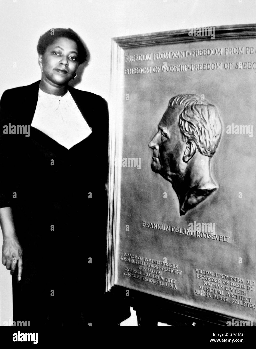 Selma Burke, sculpteur américain Banque D'Images