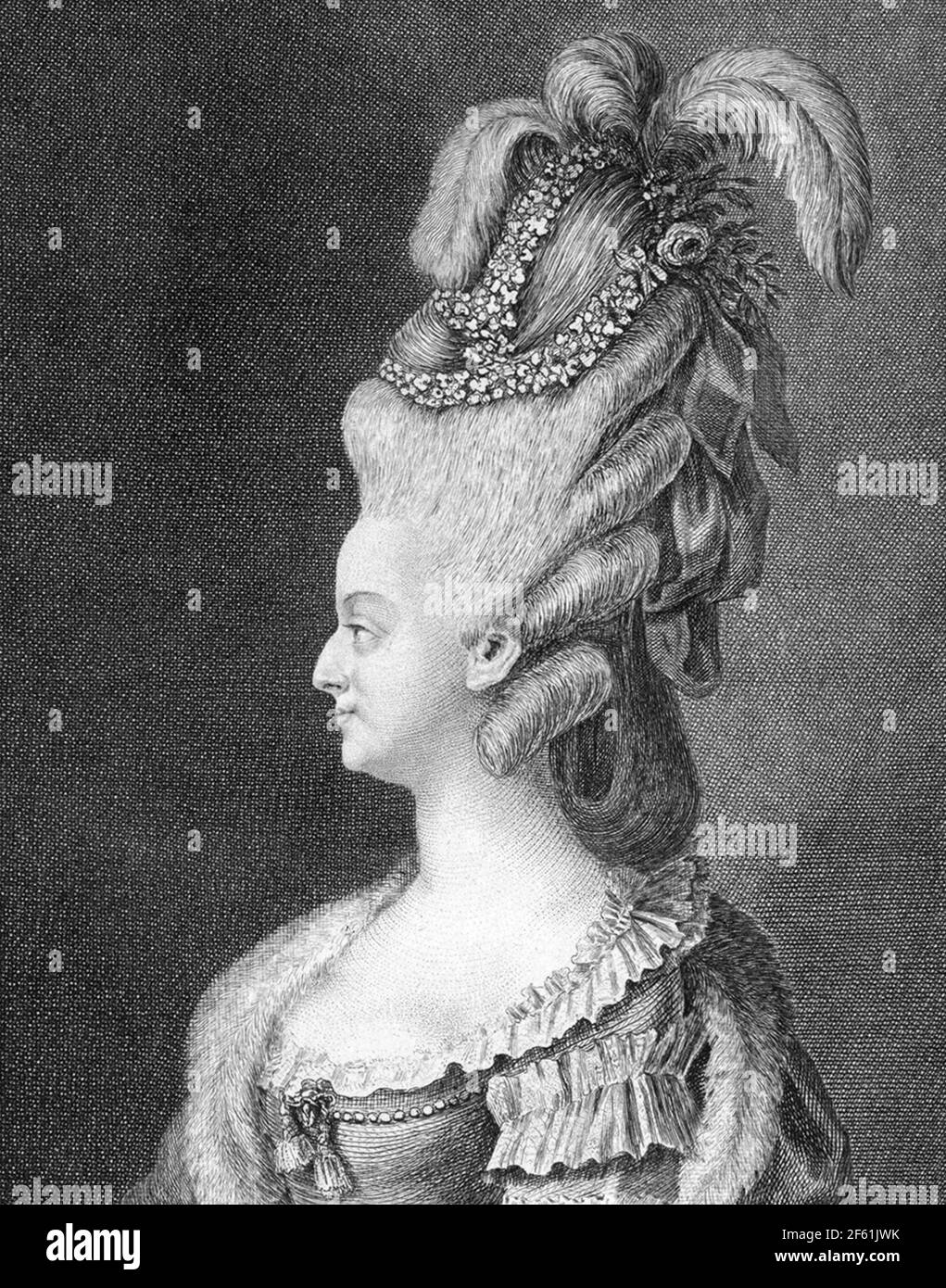 Marie Antoinette, Reine de France, 1783 Banque D'Images