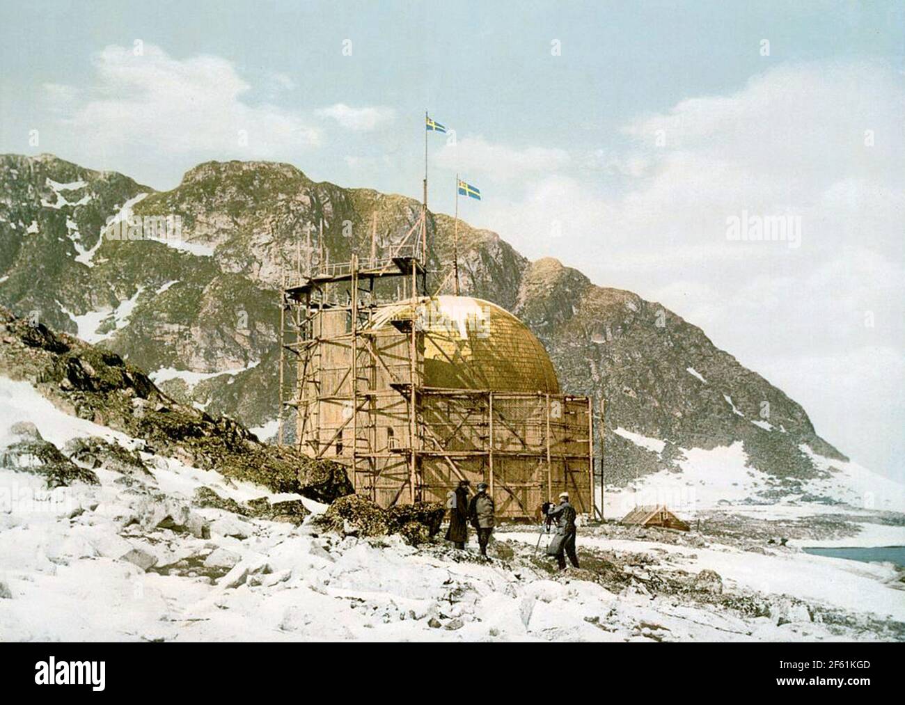 AnTree's Station, Norvège, c 1896 Banque D'Images