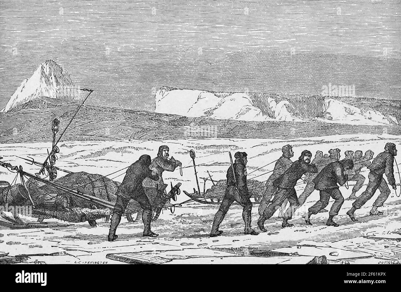 Expédition dans l'Arctique John Ross, 1863 Banque D'Images