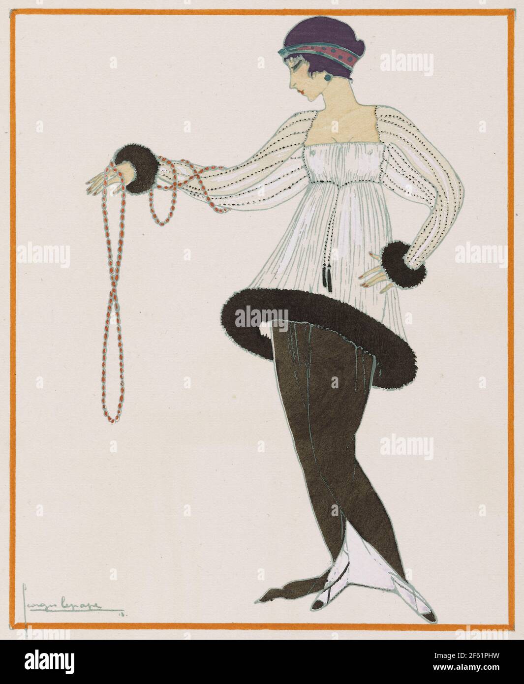Paul Poiret Fashion Design, années 1910 Banque D'Images