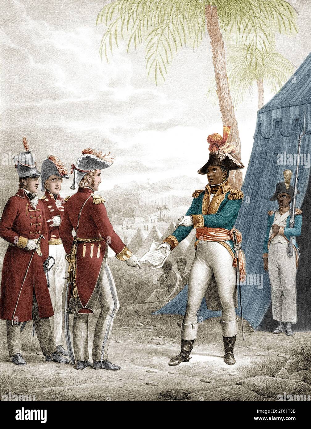 Traité entre l'Angleterre et Saint-Domingue, 1798 Banque D'Images