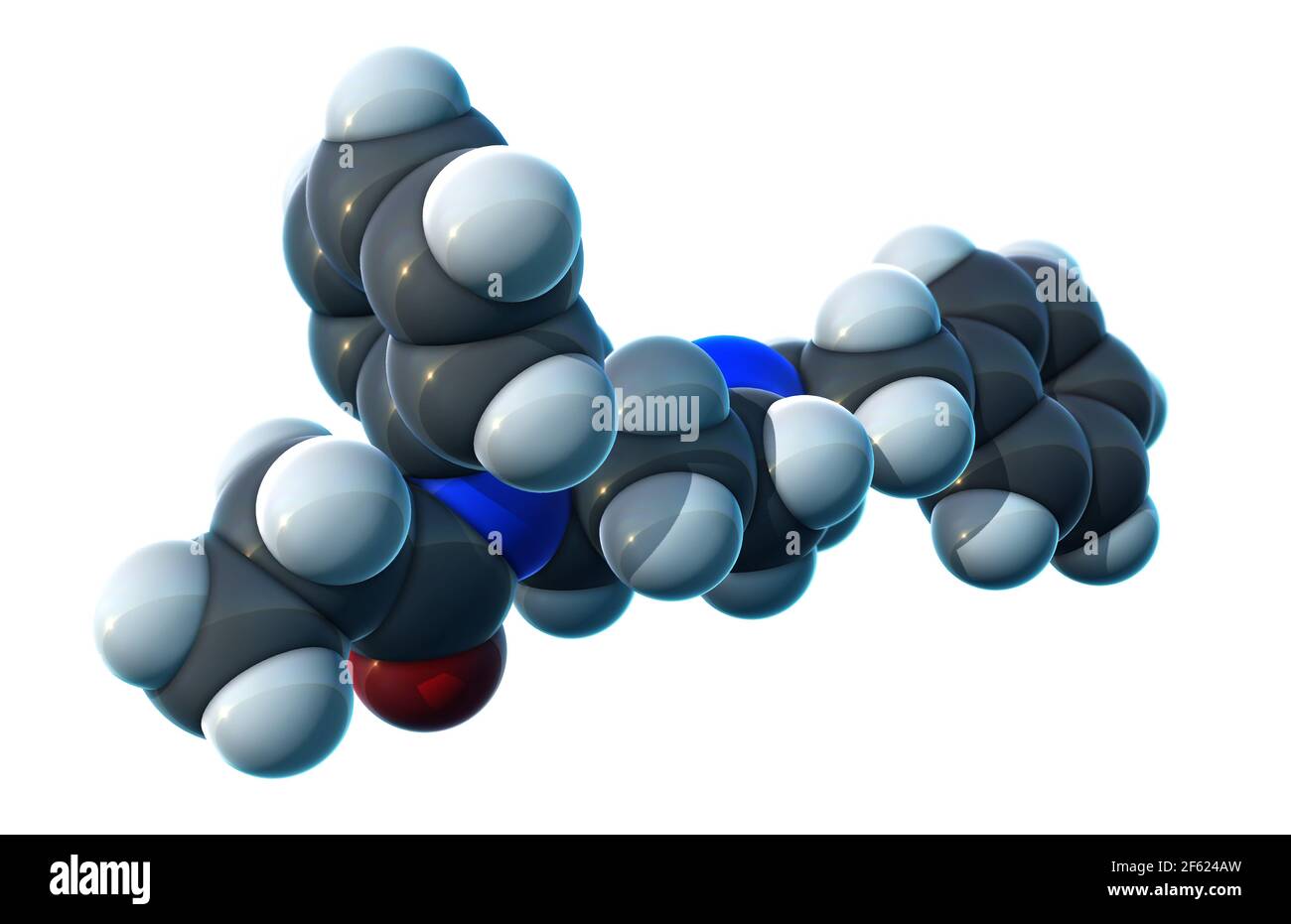 Fentanyl, modèle moléculaire Banque D'Images