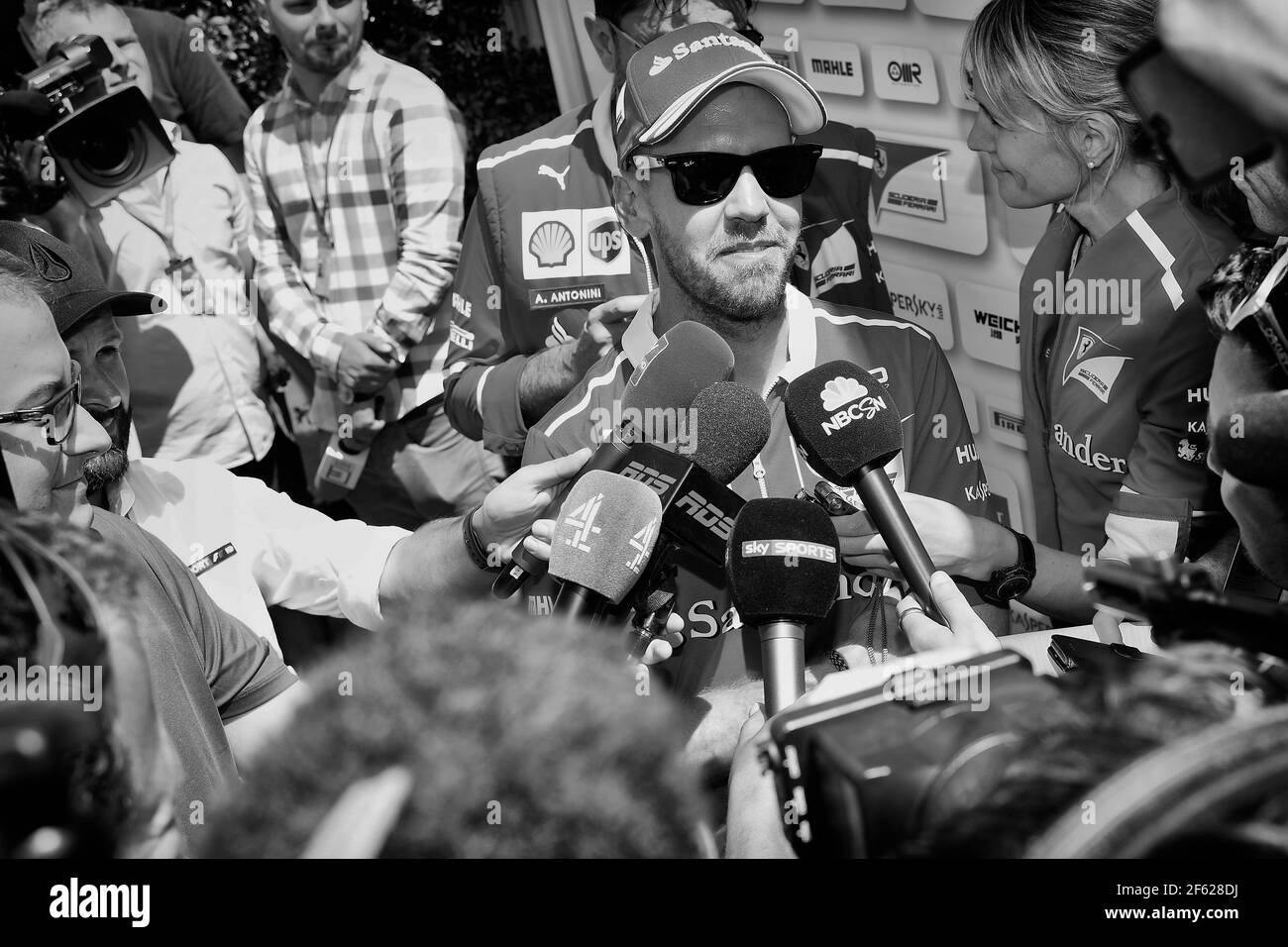 VETTEL Sebastian (ger) Ferrari SF70-H Team scuderia Ferrari, portrait d'ambiance pendant le Championnat du monde de Formule 1 2017, Grand Prix du Canada du 9 au 11 juin à Montréal - photo Eric Vargiolu / DPPI Banque D'Images