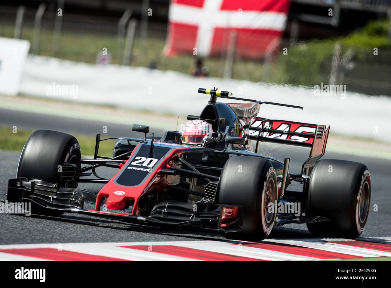 MAGNUSSEN Kevin (dnk) Haas VF-17 Ferrari Haas F1 team, action pendant le Grand Prix d'Espagne, à Barcelone Catalunya du 11 au 14 mai - photo: Xavi Bonilla / DPPI Banque D'Images