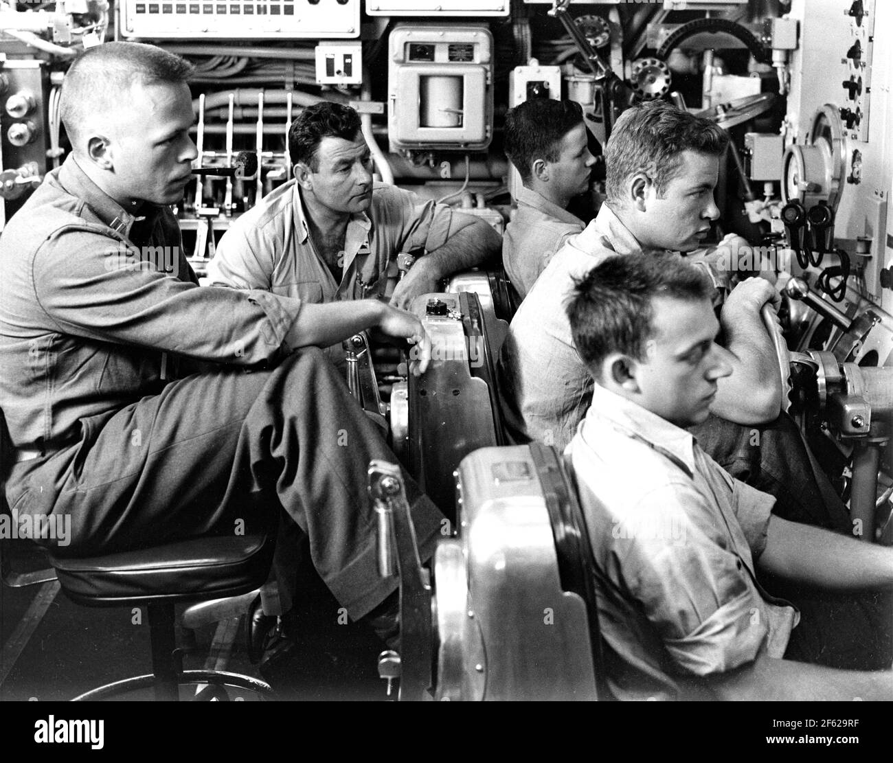 USS Nautilus, transport submergé du pôle Nord, 1958 Banque D'Images