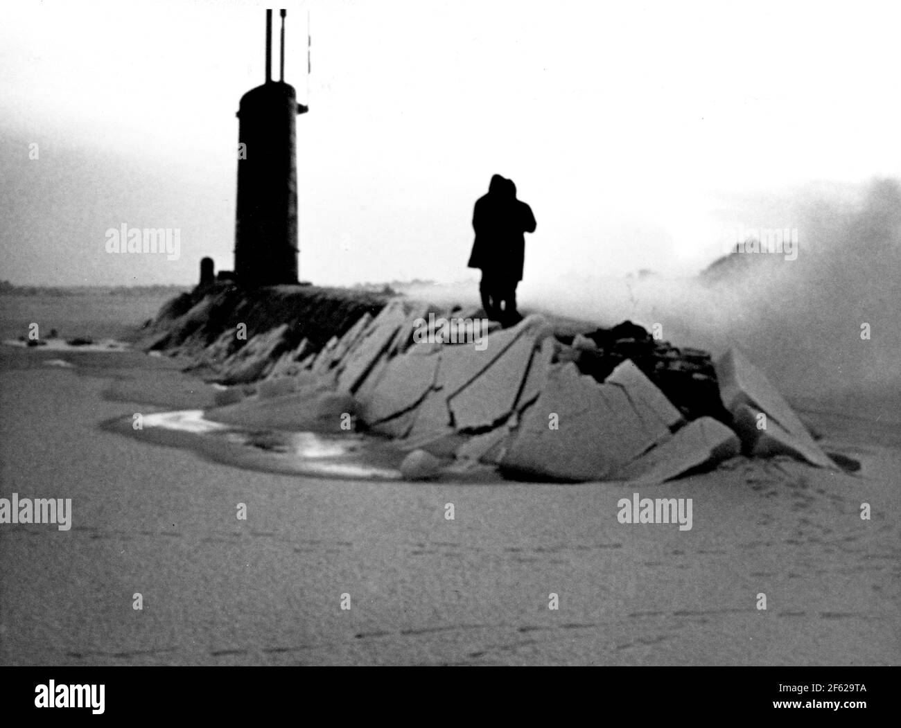 USS Skate, cendres de diffusion de Hubert Wilkens, 1958 Banque D'Images