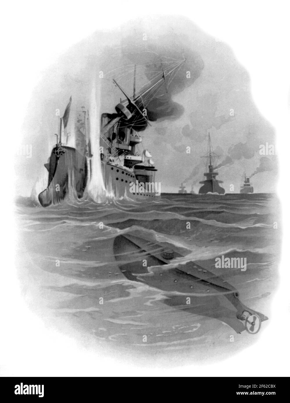 Sous-marin Holland, 1898 Banque D'Images