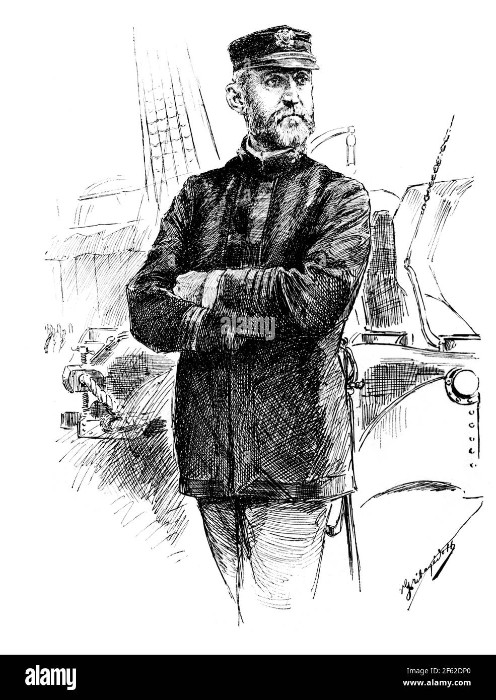 Alfred Thayer Mahan, officier de l'USN et istrorien Banque D'Images