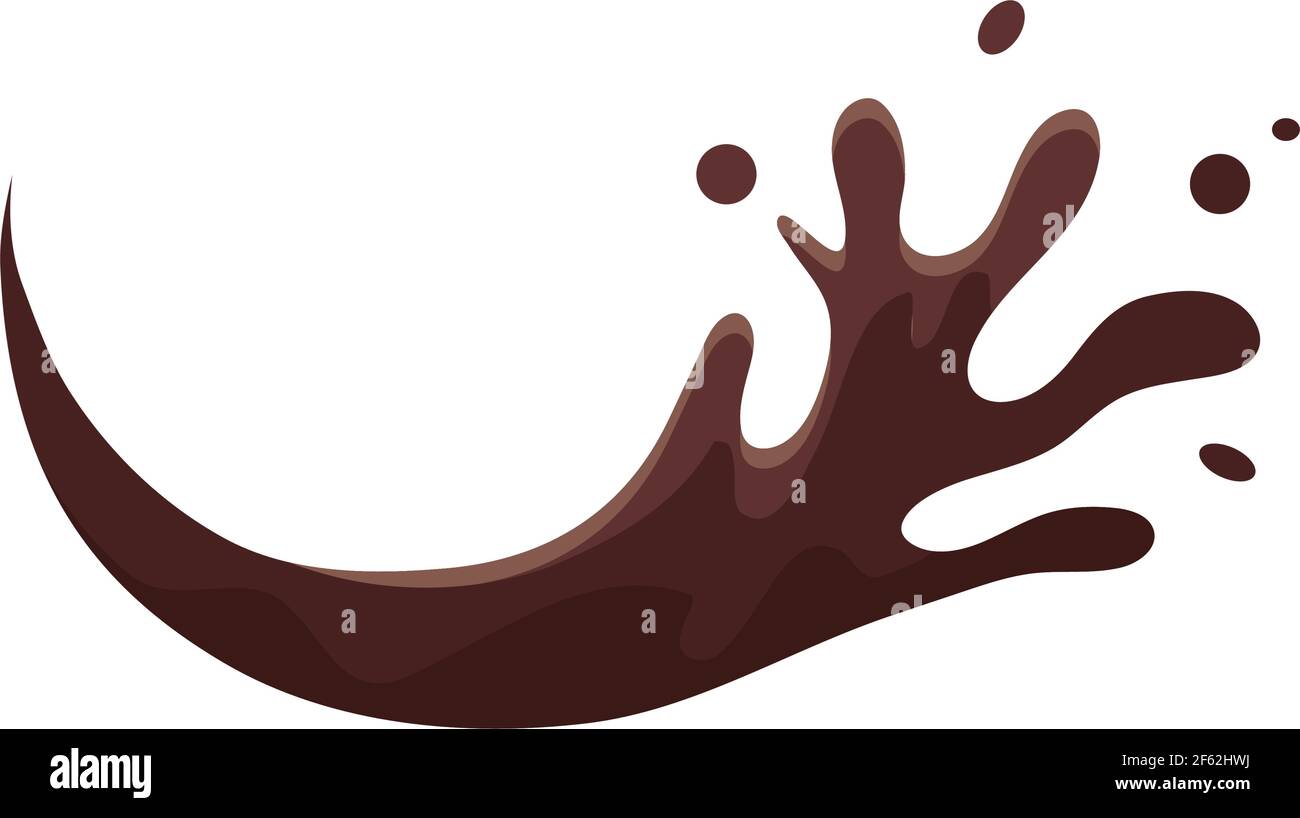 chocolat liquide foncé Illustration de Vecteur