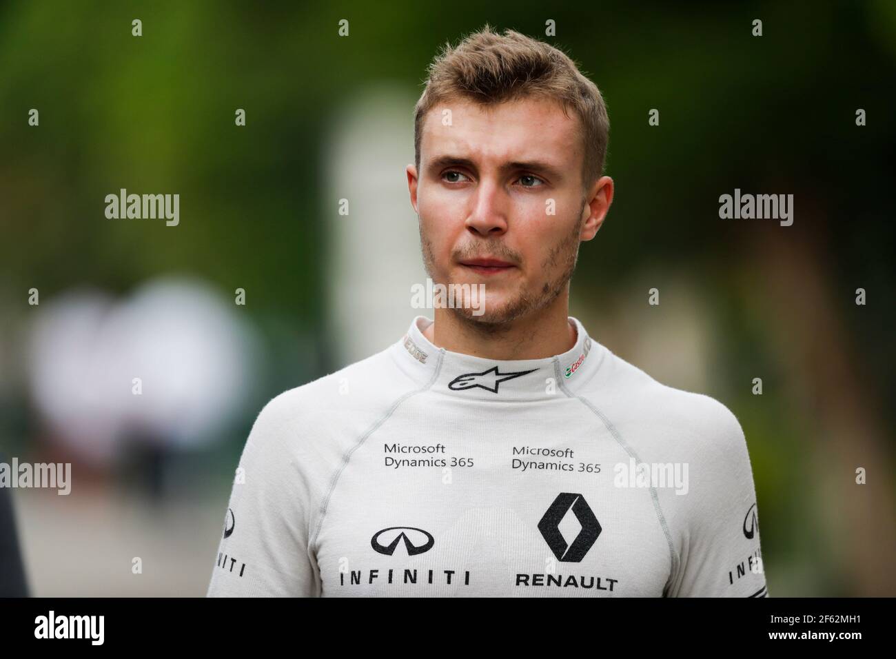 SIROTKIN Sergey (rus) Renault F1 RS17 pilote de réserve Renault Sport écurie de F1, portrait d'ambiance pendant le championnat du monde de Formule 1 FIA 2017, Grand Prix de Malaisie, à Sepang du 28 septembre au 1er octobre - photo Florent Gooden / DPPI Banque D'Images