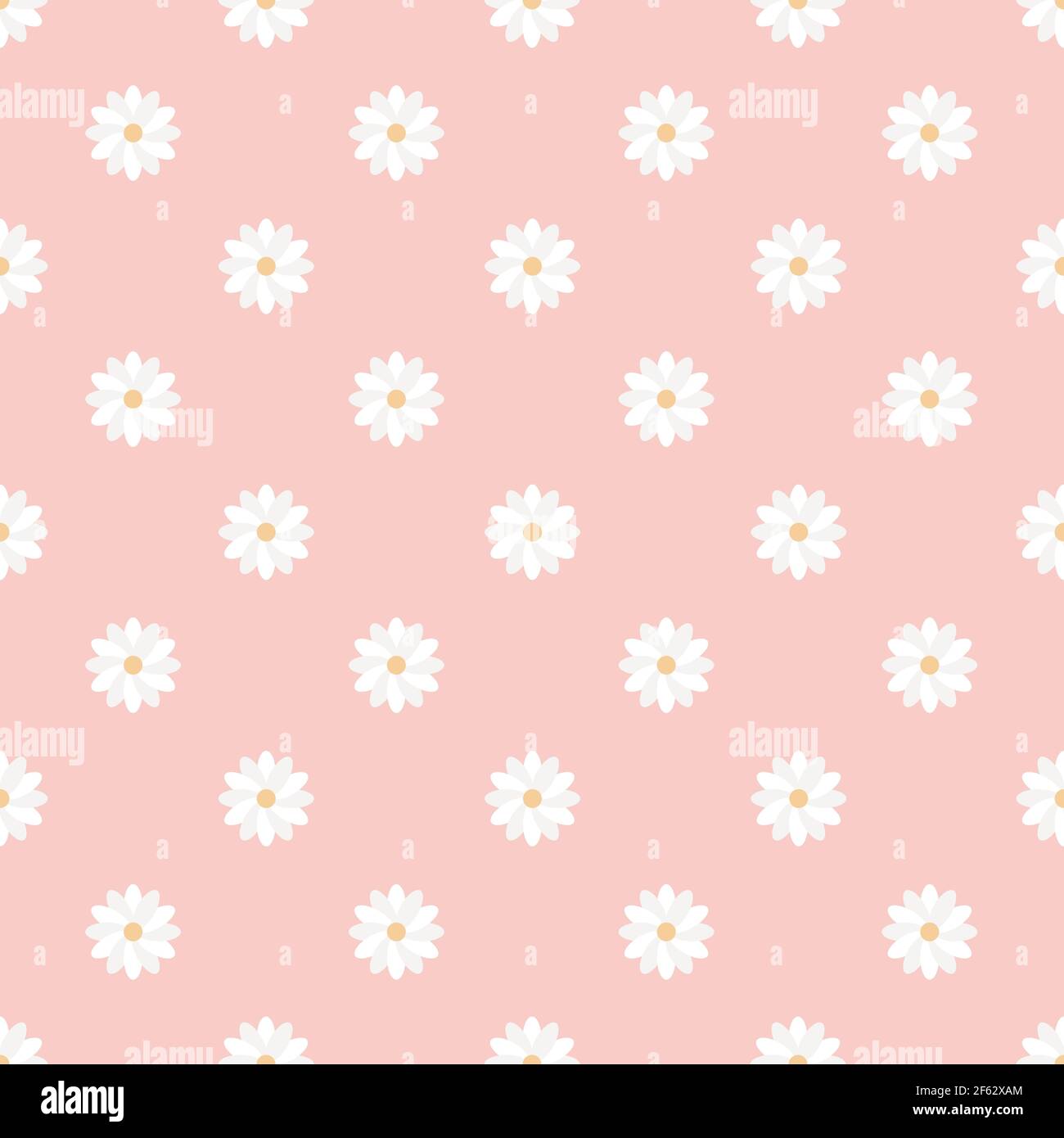 Joli imprimé fleuri sur fond rose clair Illustration de Vecteur