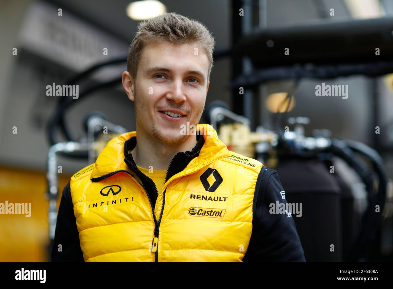 SIROTKIN Sergey (rus) Renault F1 RS17 pilote de réserve Renault Sport F1 écurie Portrait d’ambiance pendant le championnat du monde de Formule 1 FIA 2017, Grand Prix de Chine, à Shanghai du 7 au 9 avril - photo Frédéric le Floc'h / DPPI Banque D'Images