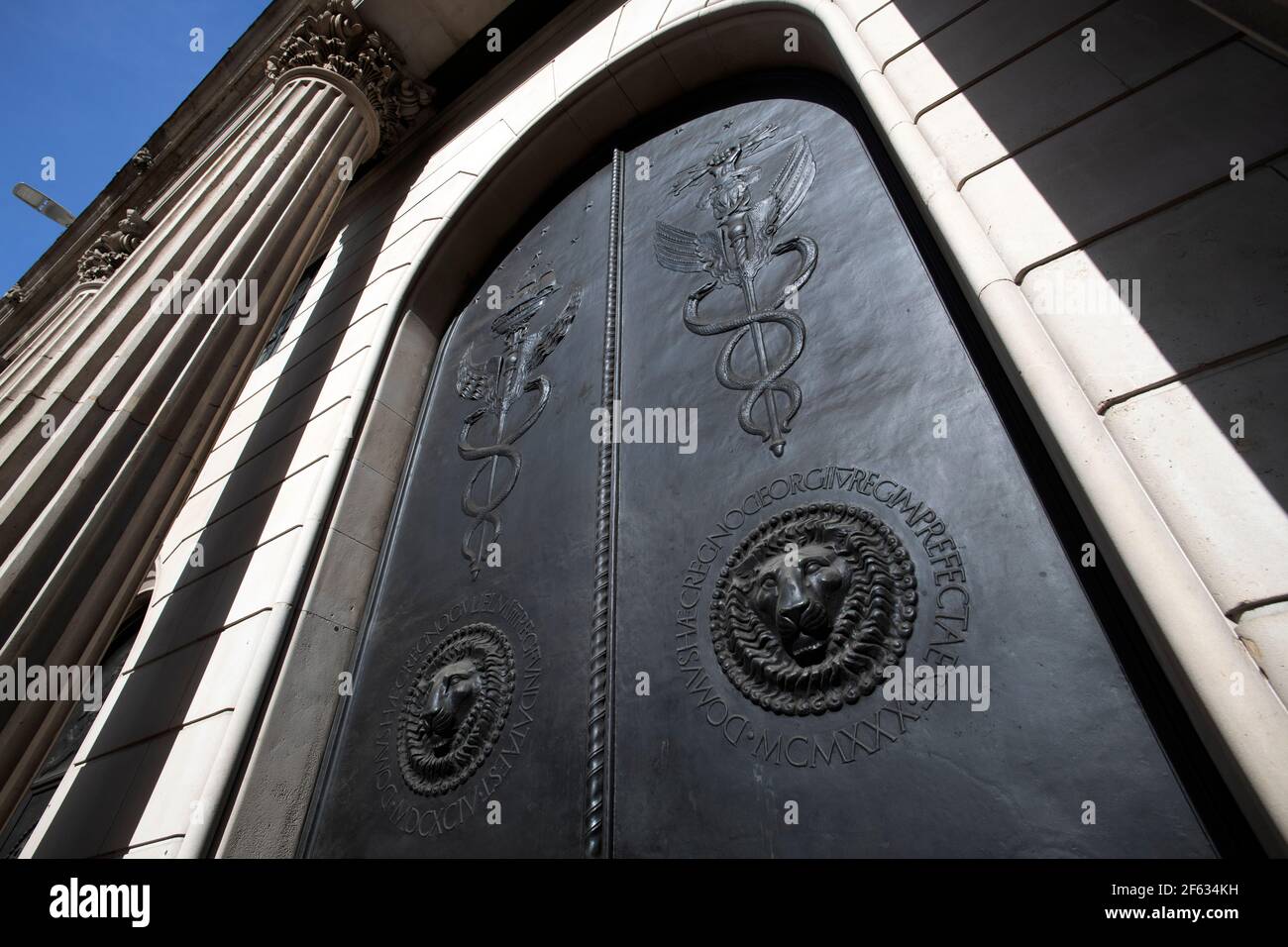Ville de Londres Angleterre Royaume-Uni Mars 2021 la Banque d'Angleterre. La Banque d'Angleterre est la banque centrale du Royaume-Uni et le modèle sur lequel la plupart Mo Banque D'Images