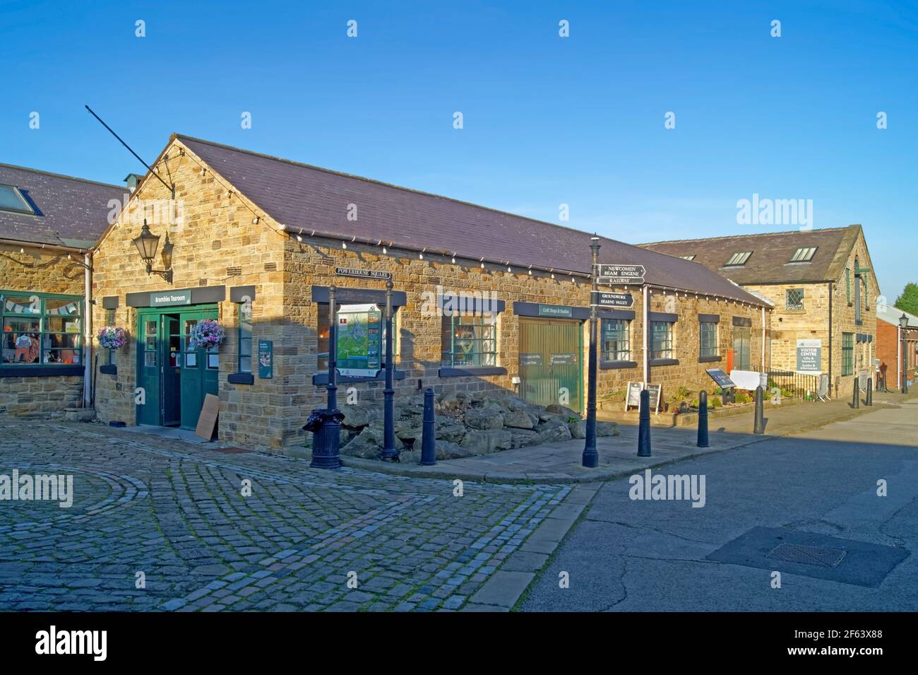 Royaume-Uni, South Yorkshire, Elsecar Heritage Centre, Powerhouse Square. Banque D'Images