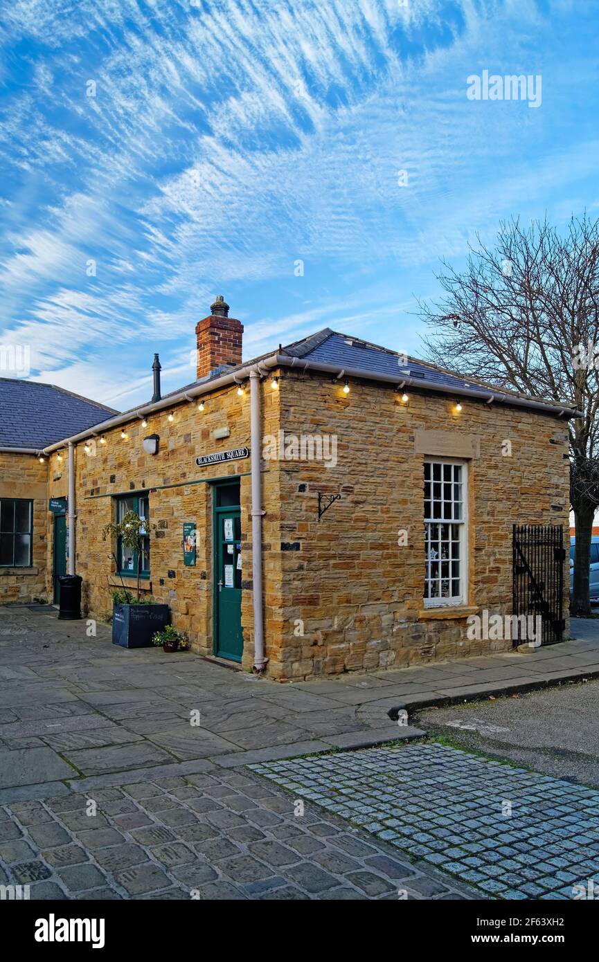 Royaume-Uni, Yorkshire du Sud, Elsecar Heritage Centre, Blacksmith Square Banque D'Images