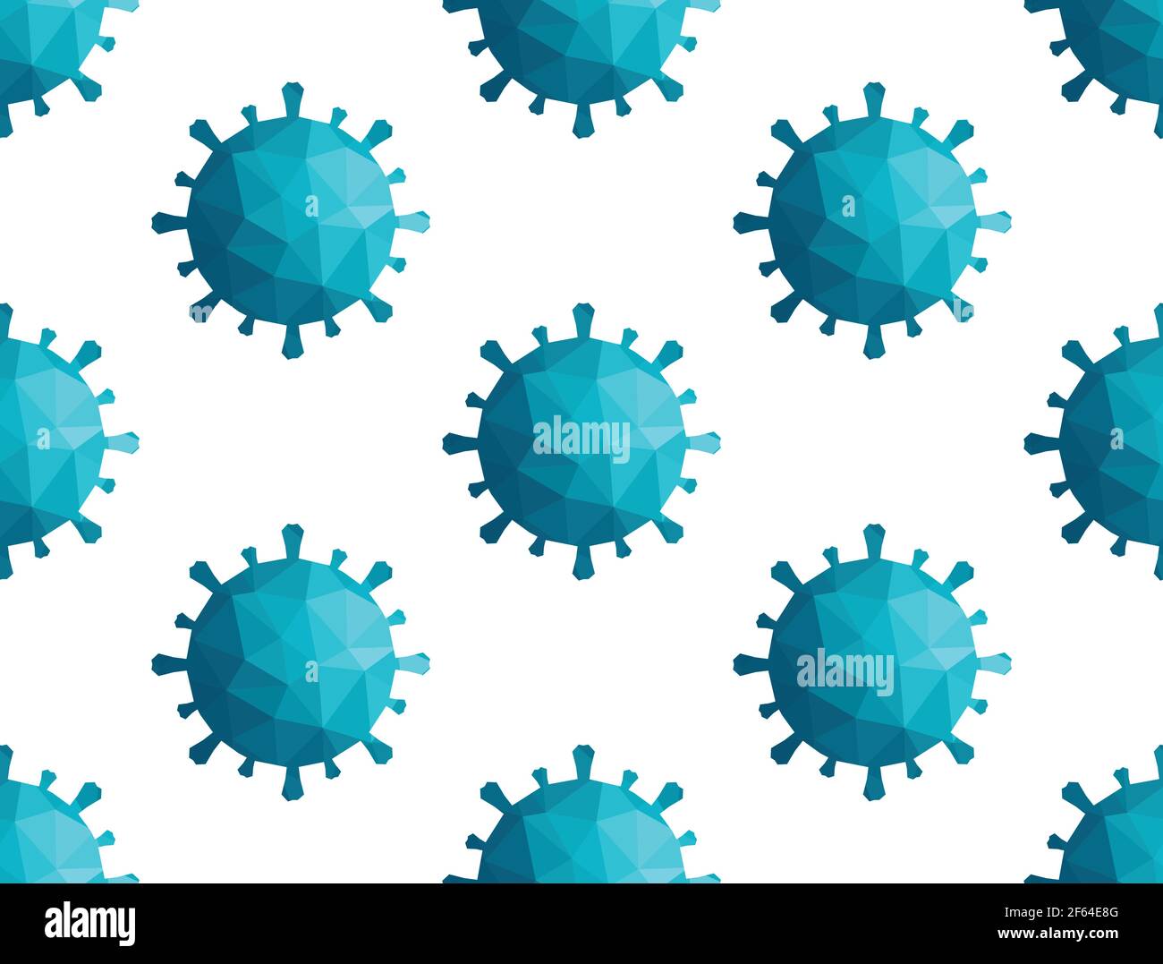 Illustration vectorielle avec motif sans couture, modèle moderne pour bannière. Pandémie de COVID-19, situation dangereuse dans le monde. Modèle de coronavirus Illustration de Vecteur