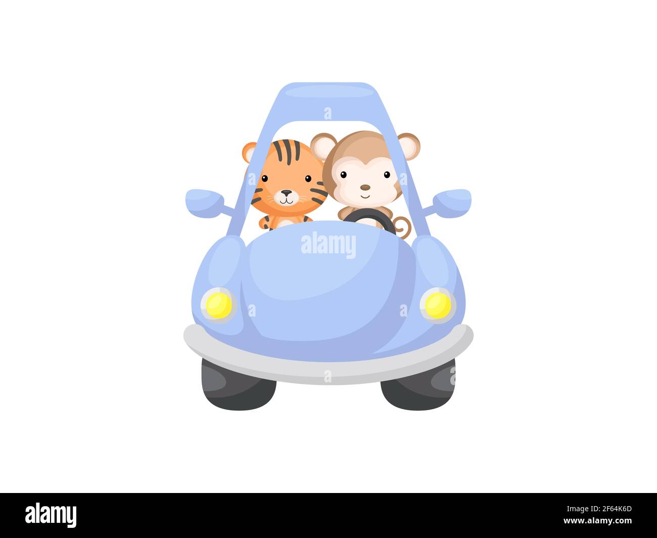 Joli Petit Tigre Et Singe Conduisant Une Voiture Bleue Personnage De Dessin Anime Pour Les Enfants Livre Album Douche De Bebe Carte De Voeux Invitation De Fete Maison Interi Image Vectorielle Stock Joli Petit Tigre Et Singe Conduisant Une Voiture Bleue Personnage De Dessin Anime Pour Les Enfants Livre Album Douche De Bebe Carte De Voeux Invitation De Fete Maison Interi Image Vectorielle Stock