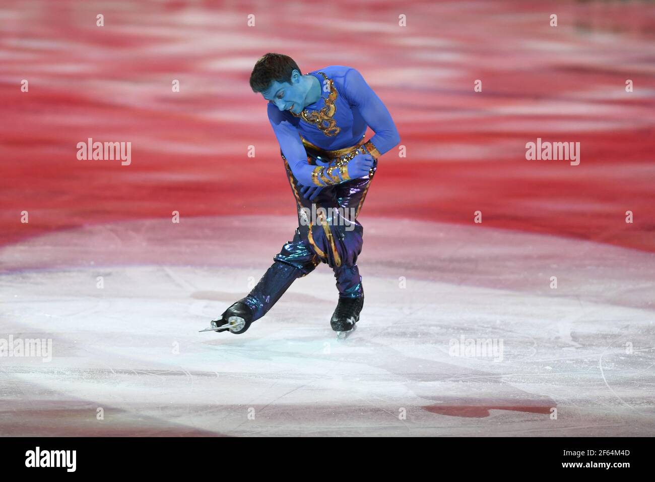 Morisi KVITELASHVILI GEO, lors du Gala d'exposition aux Championnats du monde de patinage artistique 2021 de l'UIP au Globe Ericsson, le 28 mars 2021 à Stockholm, Suède. (Photo de Raniero Corbelletti/AFLO) Banque D'Images