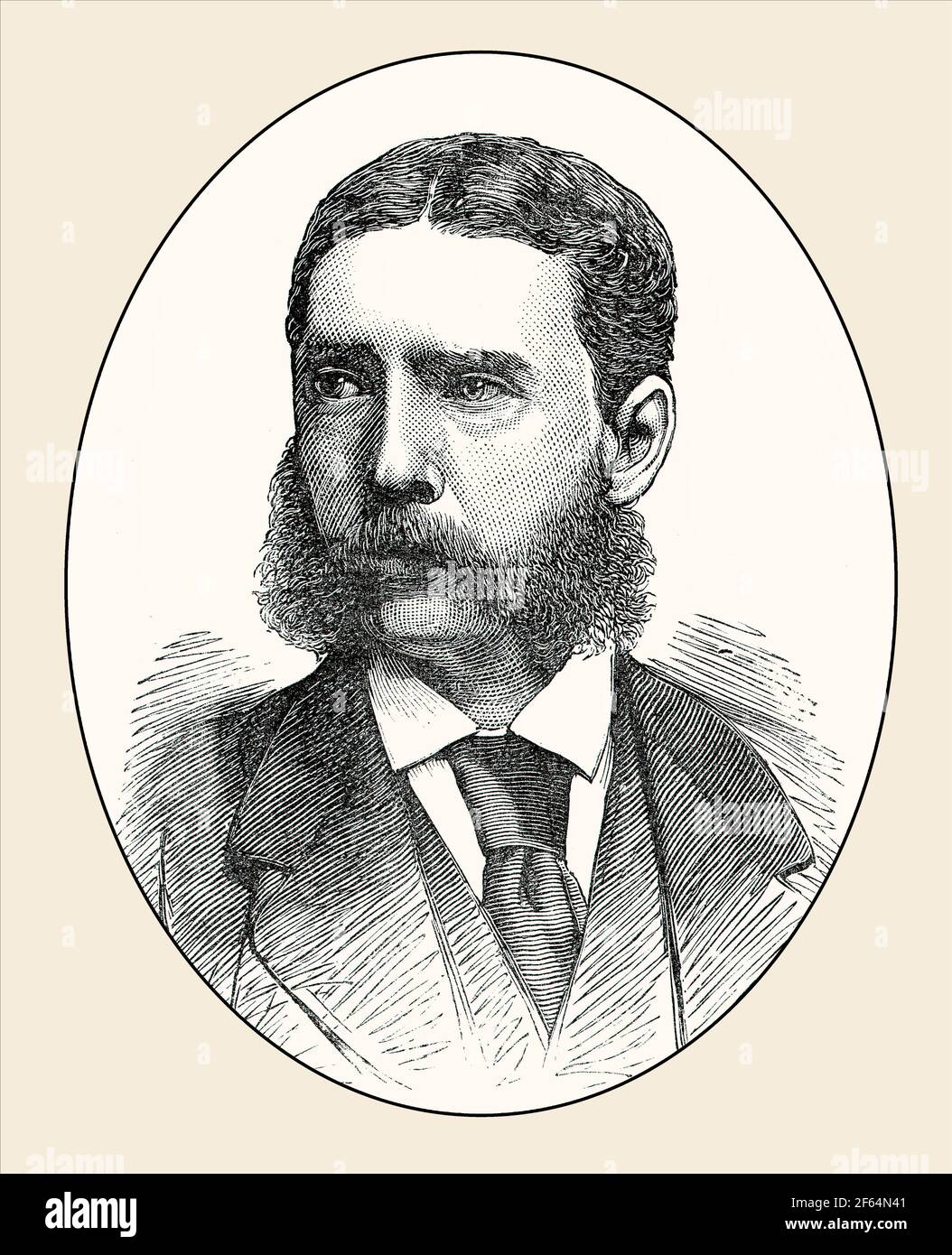 Major Gonville Bromhead, 1845 – 1891, officier de l'armée britannique Banque D'Images