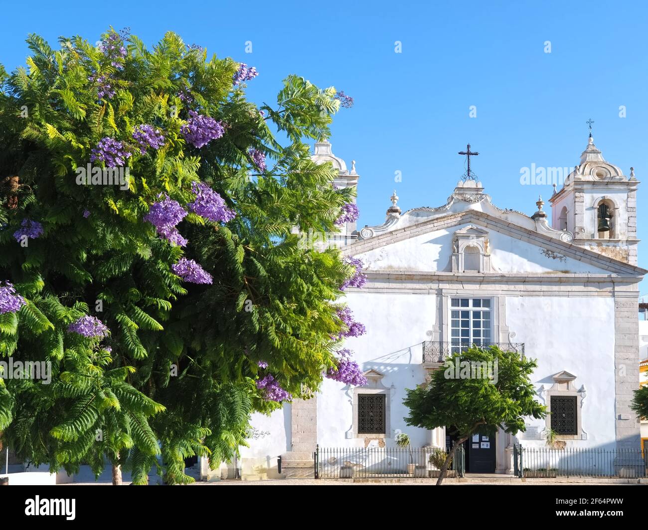 Ville église de Lagos au Portugal nommé Igreja de Santa Maria Banque D'Images