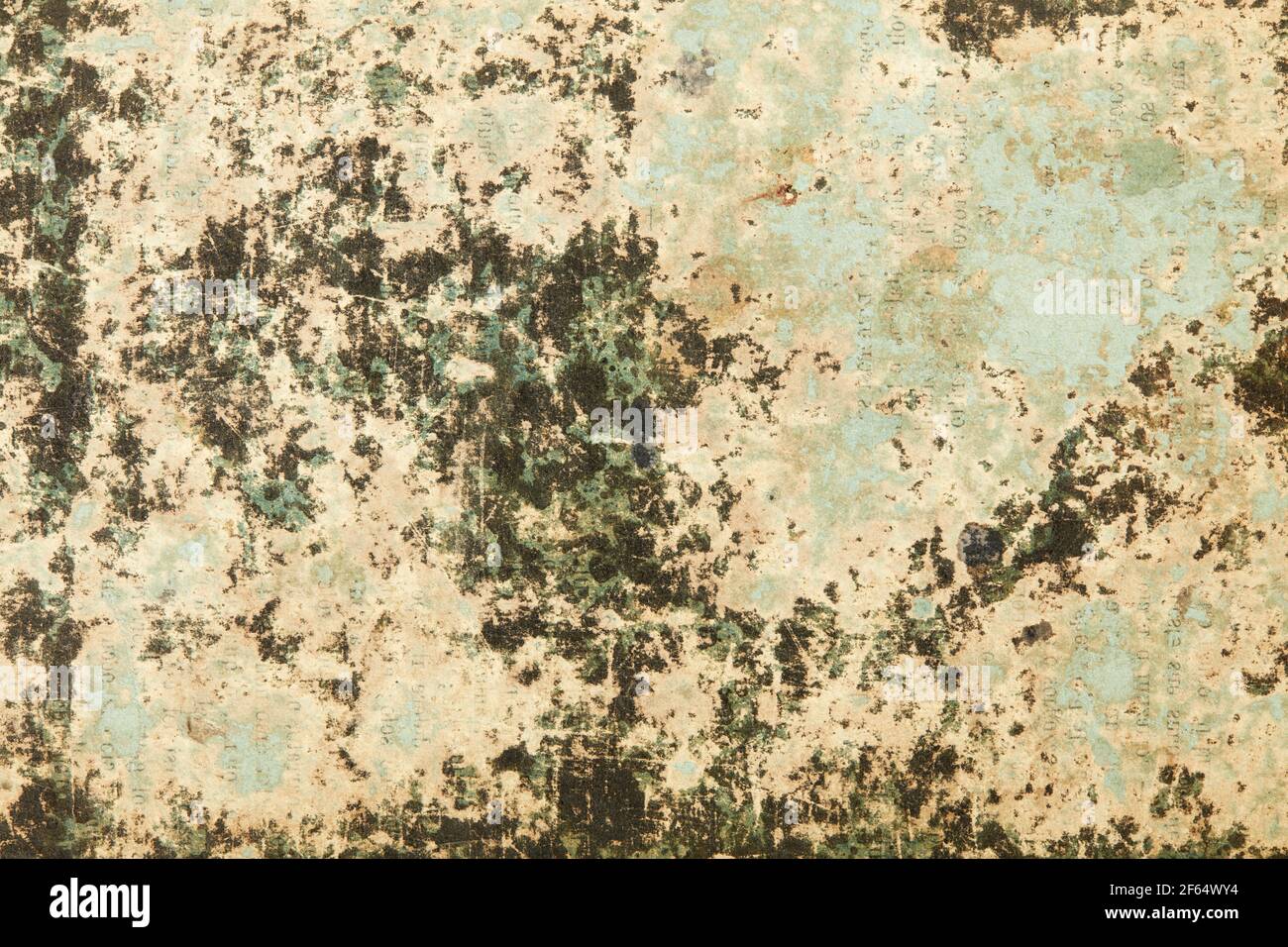 Vieux papier, rayé avec des écrits décolorés texture arrière-plan Banque D'Images