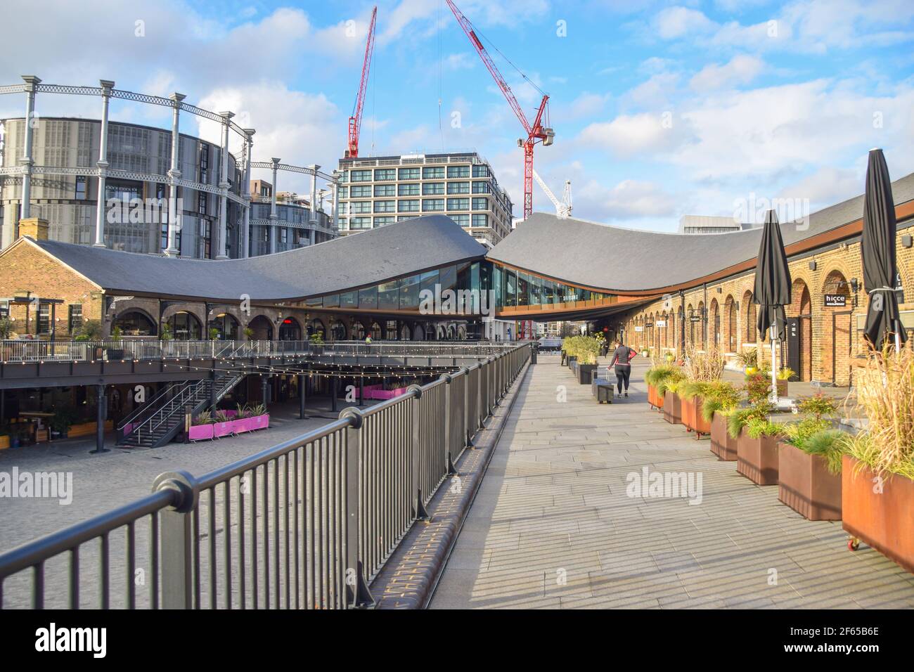 Centre commercial Coal Drops Yard, King's Cross, Londres. Banque D'Images