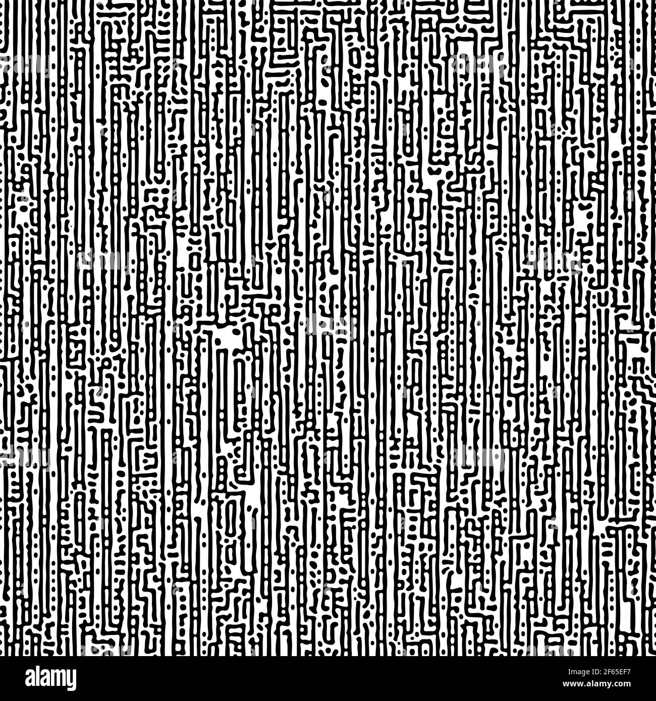 Motif de Turing multi-échelle symétrique cyclique. Texture monochrome Illustration de Vecteur