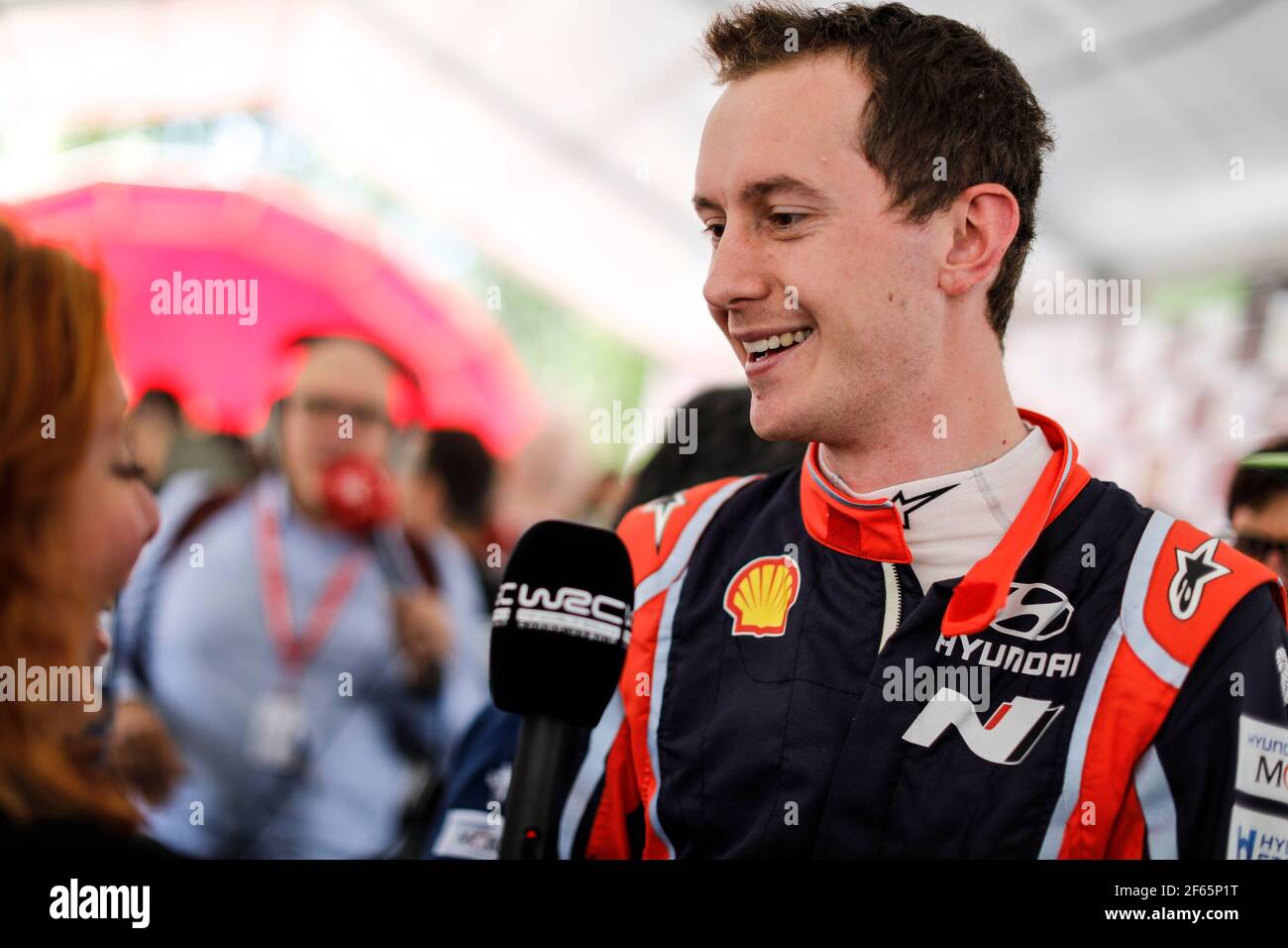 MARSCHALL Sebastien Hyundai I20 coupé WRC Hyundai Motorsport ambiance portrait lors du Championnat du monde de voitures de rallye WRC 2017, Rally Portugal du 18 au 21 mai, à Matosinhos - photo François Flamand / DPPI Banque D'Images