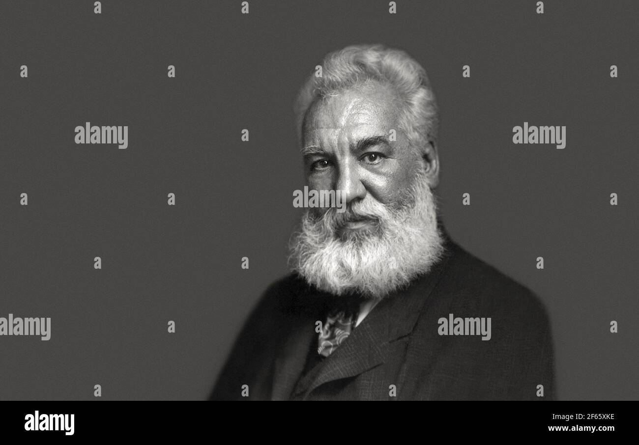 Alexander Graham Bell, 1847 – 1922, inventeur, scientifique et ingénieur Banque D'Images