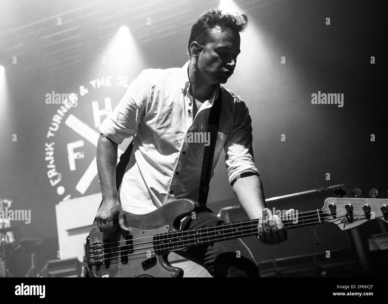 Newcastle UK - 12 juillet 2019 : Frank Turner et The Sleeping Souls - concert au Wasteland Music Festival Banque D'Images