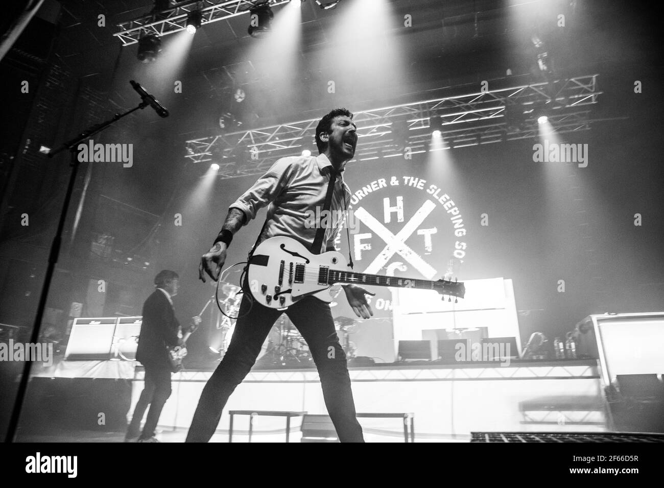 Newcastle UK - 12 juillet 2019 : Frank Turner et The Sleeping Souls - concert au Wasteland Music Festival Banque D'Images