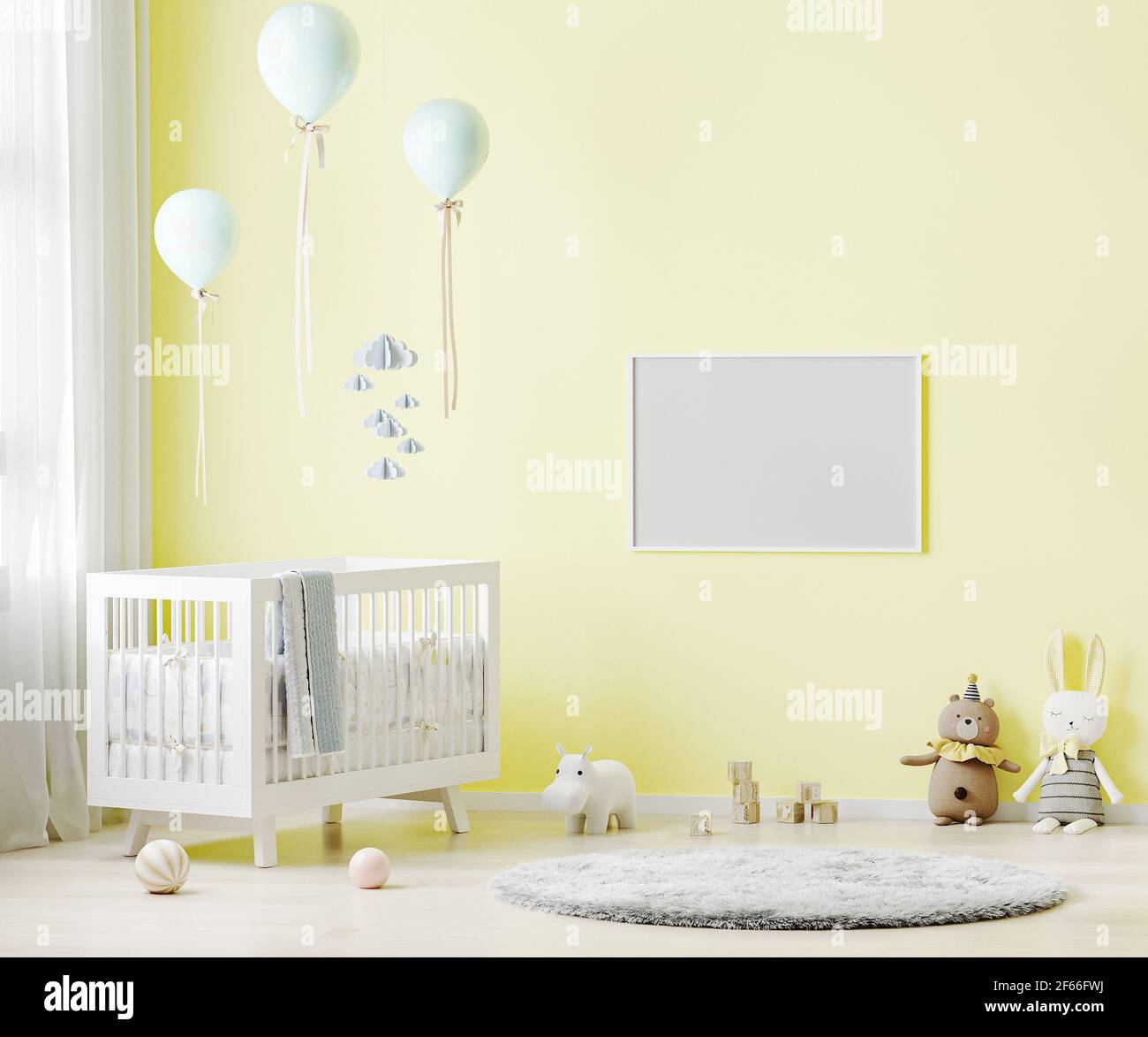 Cadre Horizontal Vierge Maquette Sur Le Mur Jaune Dans L Arriere Plan Interieur De La Chambre De Bebe Avec Literie Pour Bebe Jouets Mous Ballons Rendu 3d Photo Stock Alamy Cadre Horizontal Vierge Maquette Sur Le Mur Jaune Dans L Arriere Plan Interieur De La Chambre De Bebe Avec Literie Pour Bebe Jouets Mous Ballons Rendu 3d Photo Stock Alamy
