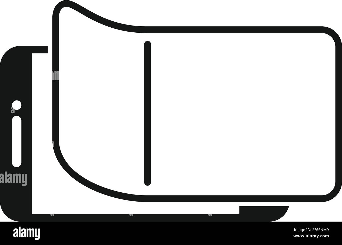 Icône en verre de sécurité, style simple Illustration de Vecteur