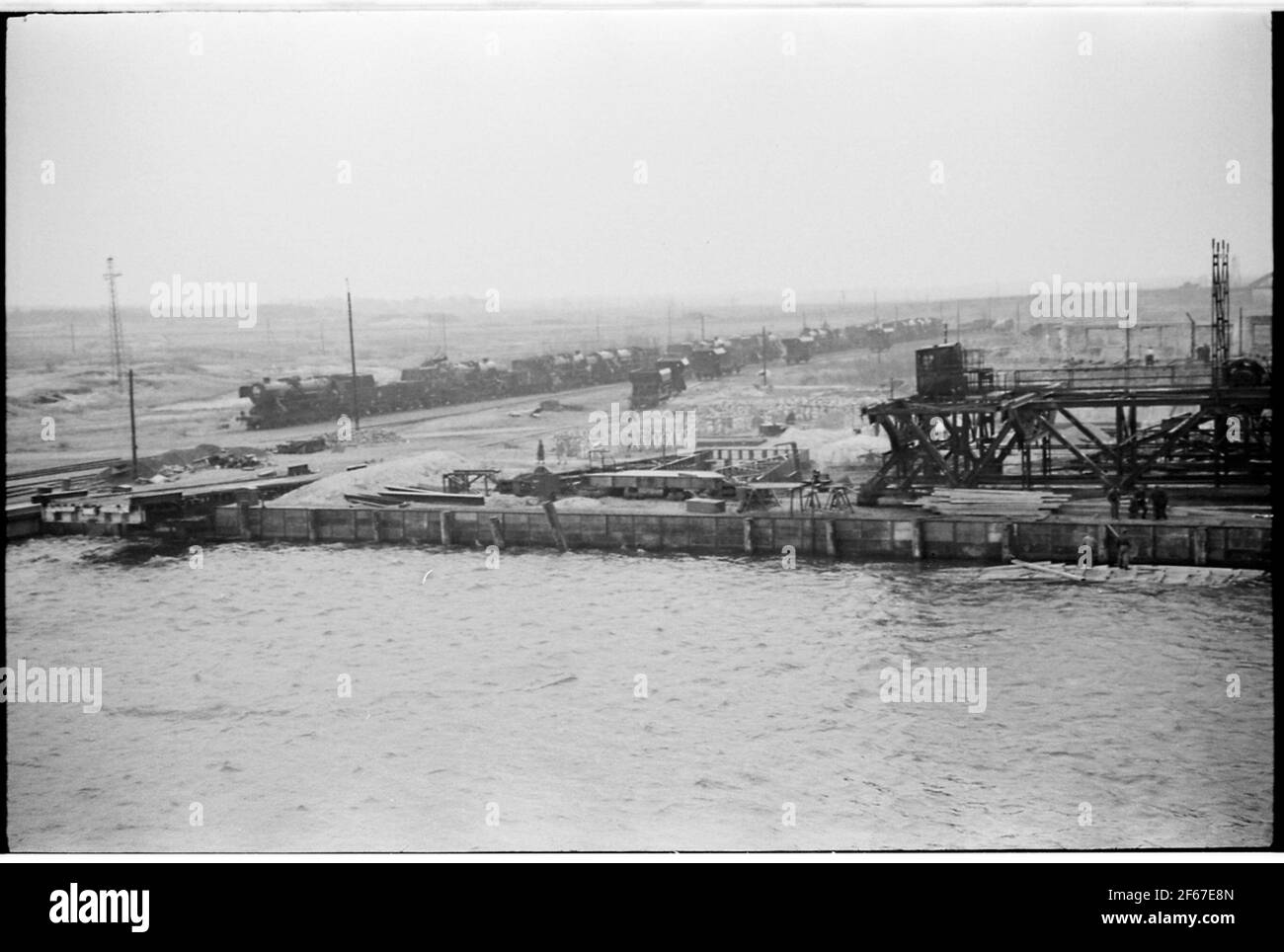 Port de Gdansk. Banque D'Images