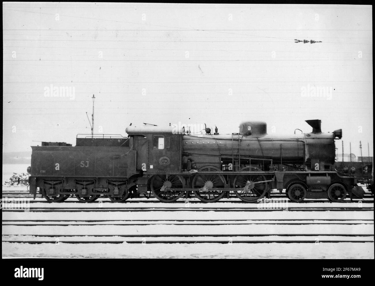 Chemins de fer de l'État, SJ A6 1791. Banque D'Images