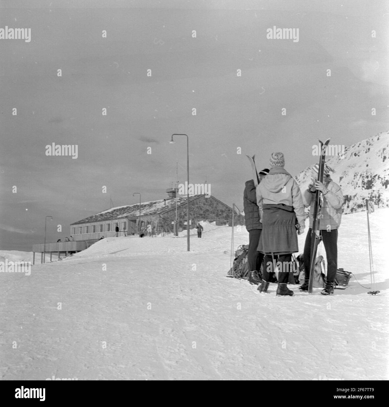Skieur, Hummeln. Banque D'Images
