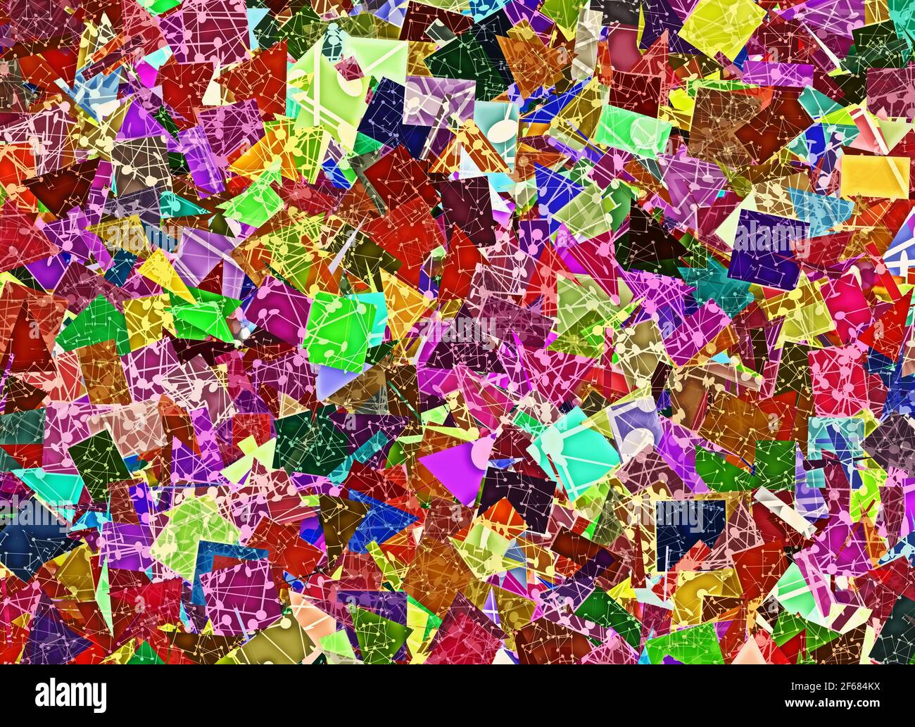 patchwork science fond coloré Banque D'Images