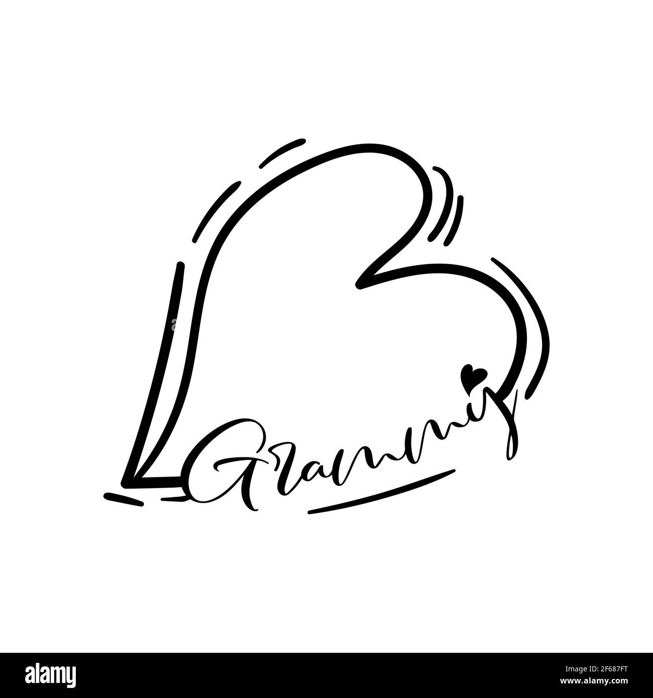 Mothers Day Grammy Crafts ou Tshirt Design Vector Template Illustration de Vecteur